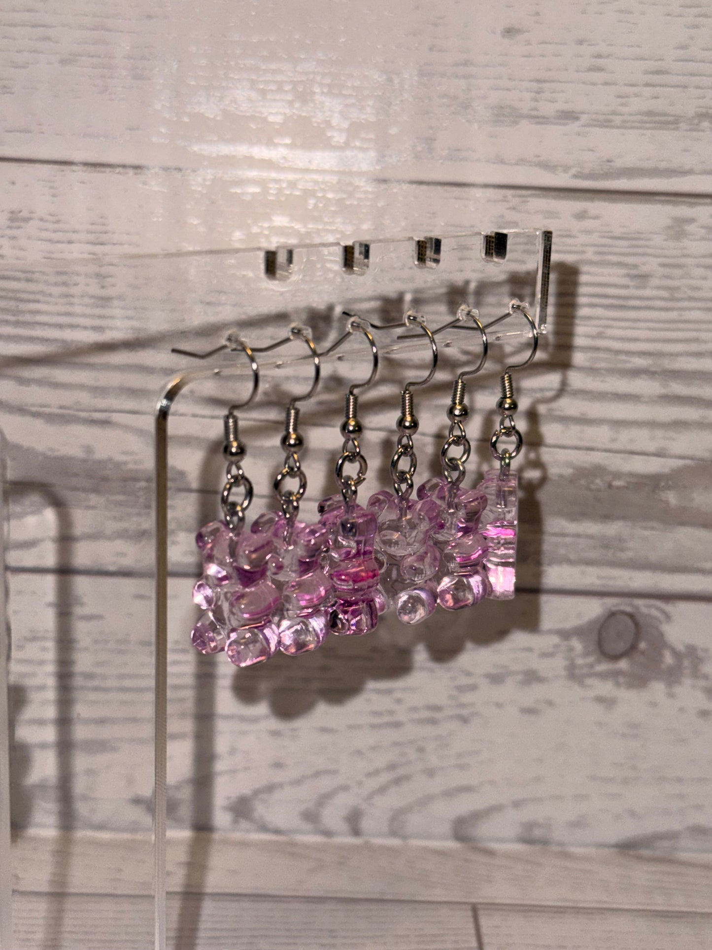 Purple Gummy Bear Earrings