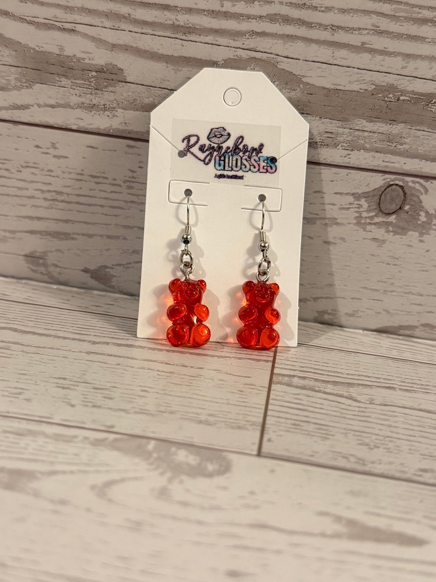 Red Gummy Bear Earrings