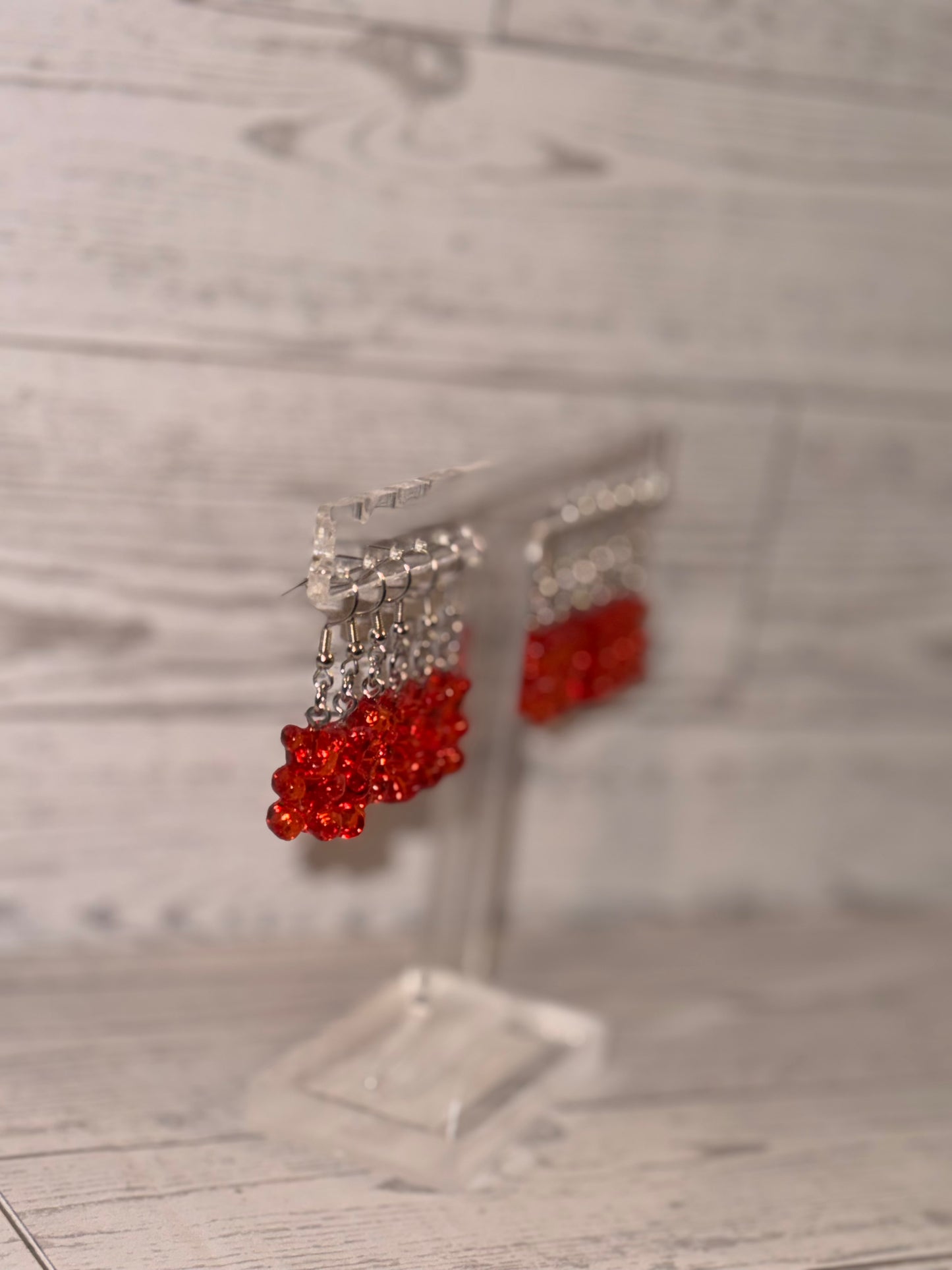 Red Gummy Bear Earrings