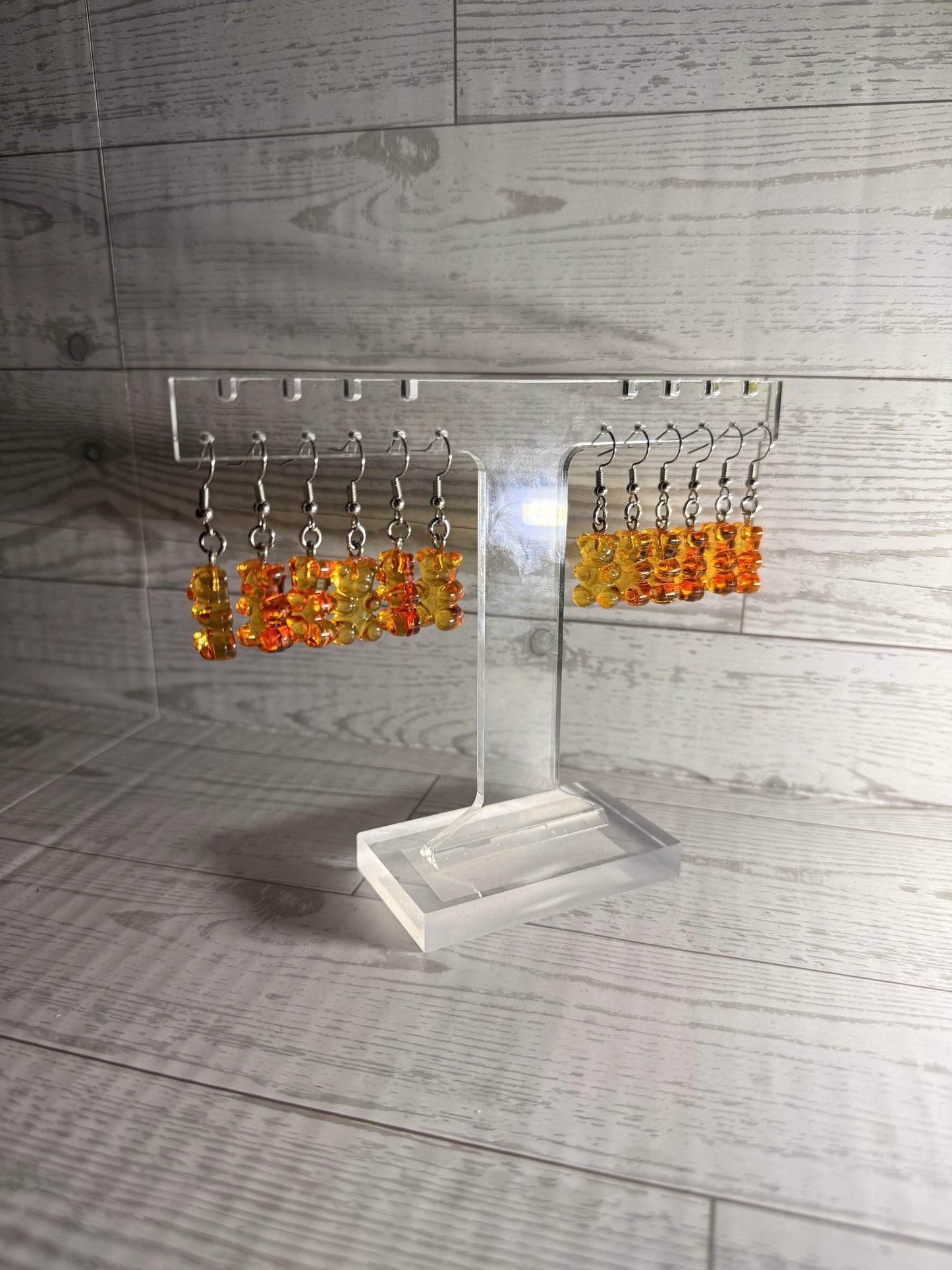 Orange Gummy Bear Earrings