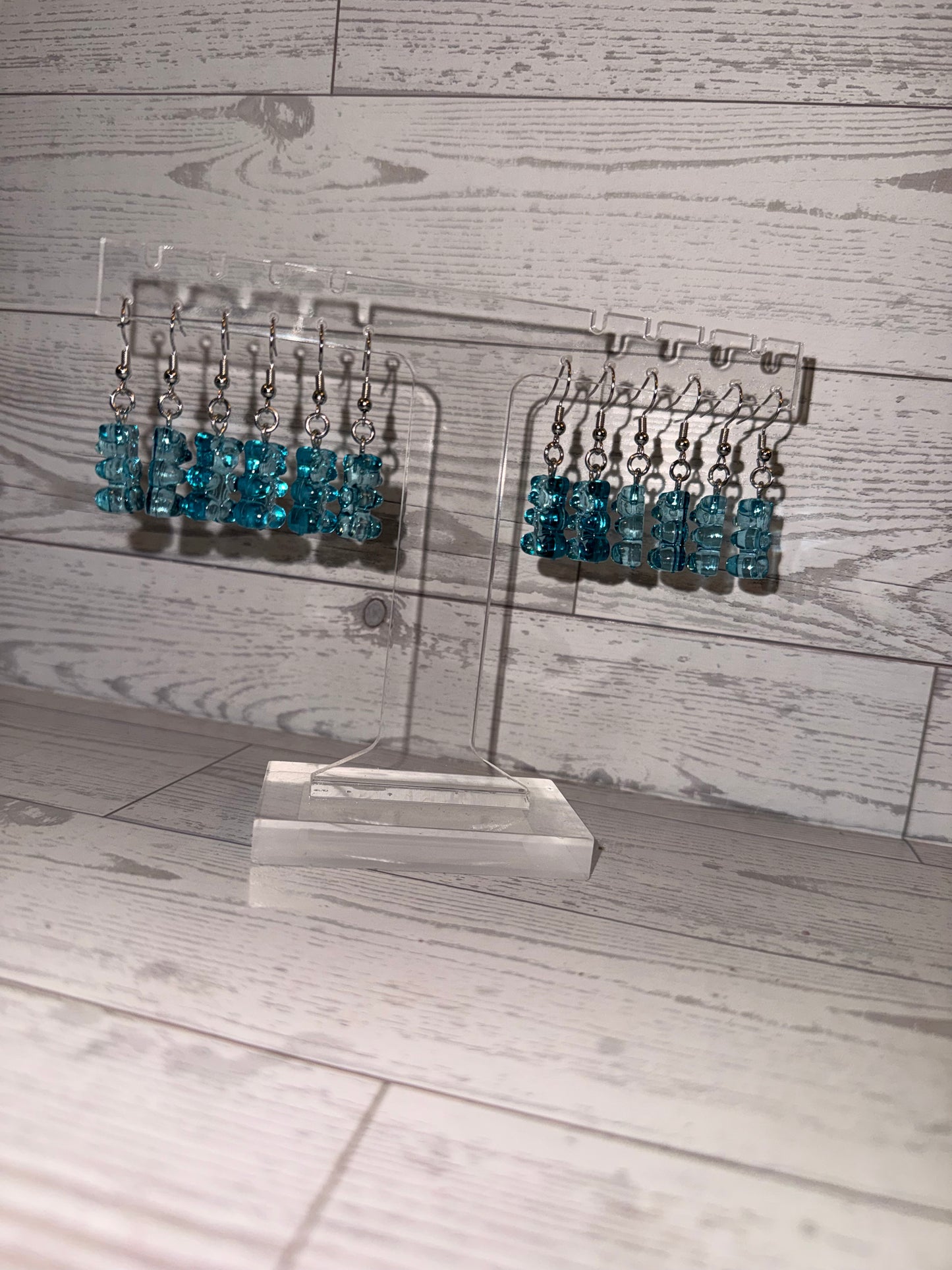 Blue Gummy Bear Earrings