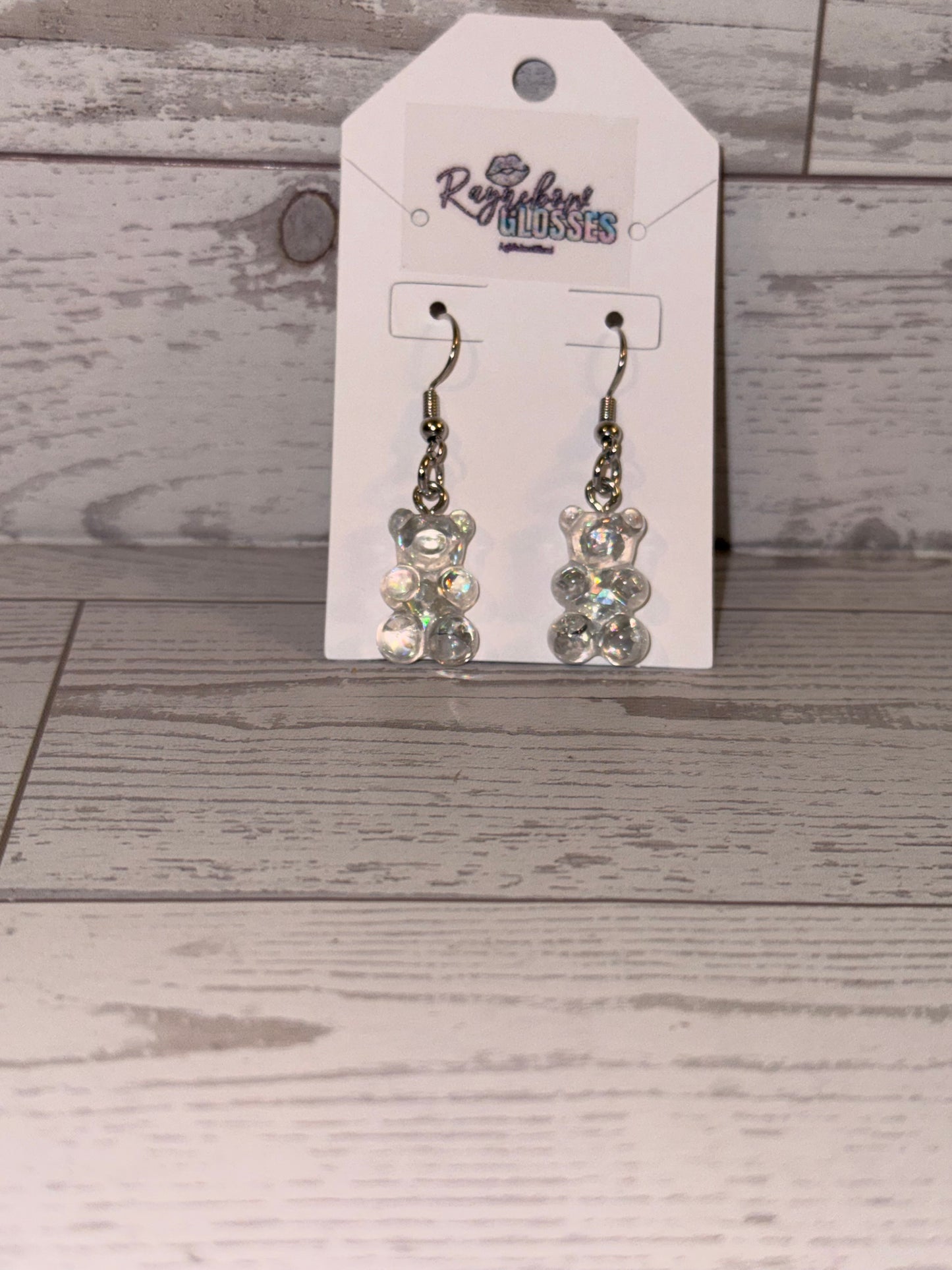 Sparkly Gummy Bear Earrings