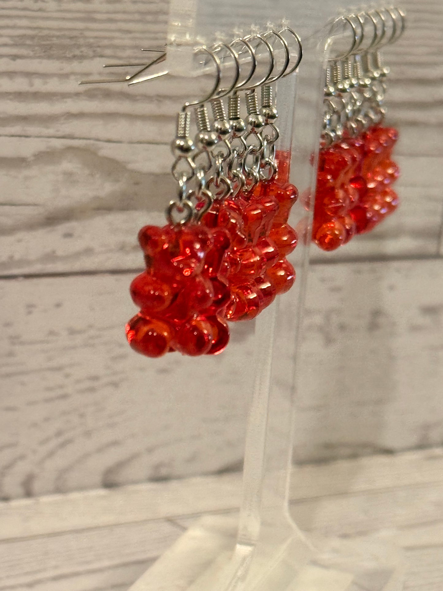 Red Gummy Bear Earrings