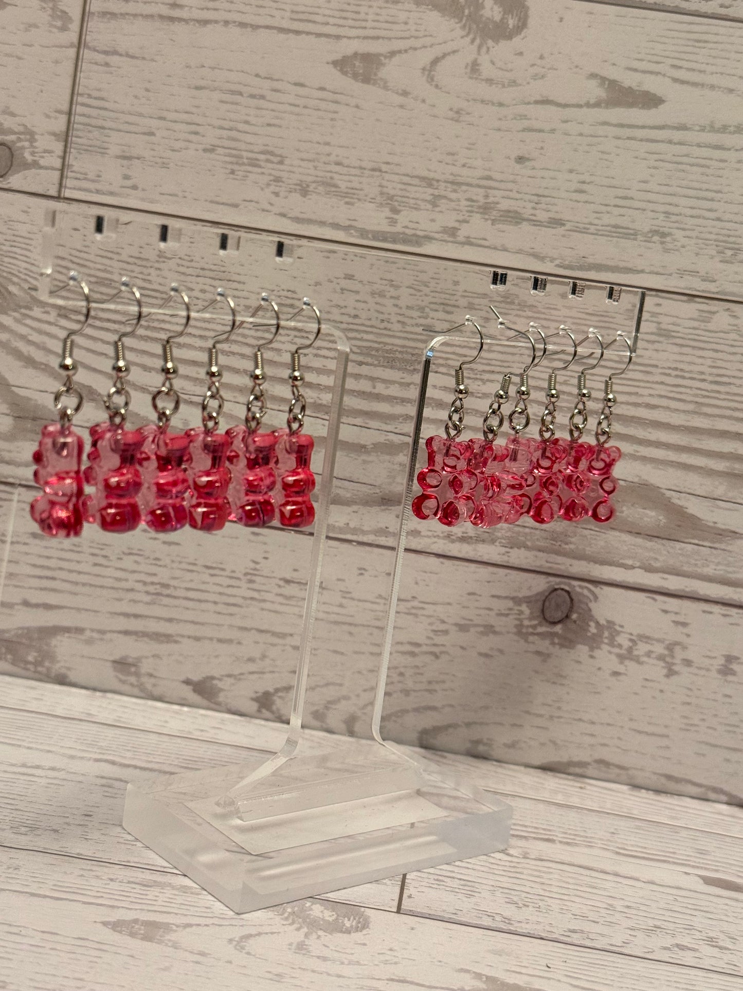 Pink Gummy Bear Earrings