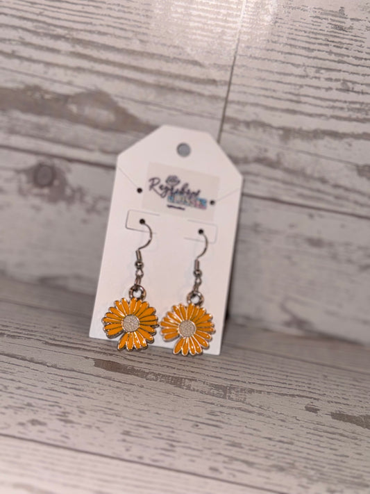 Yellow flower Earrings