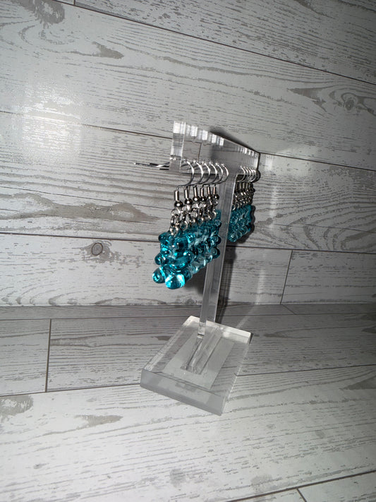 Blue Gummy Bear Earrings