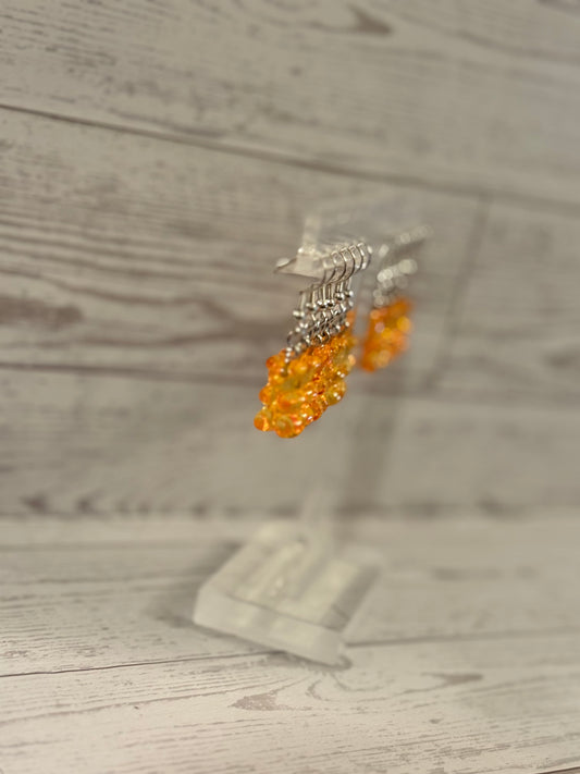Orange Gummy Bear Earrings